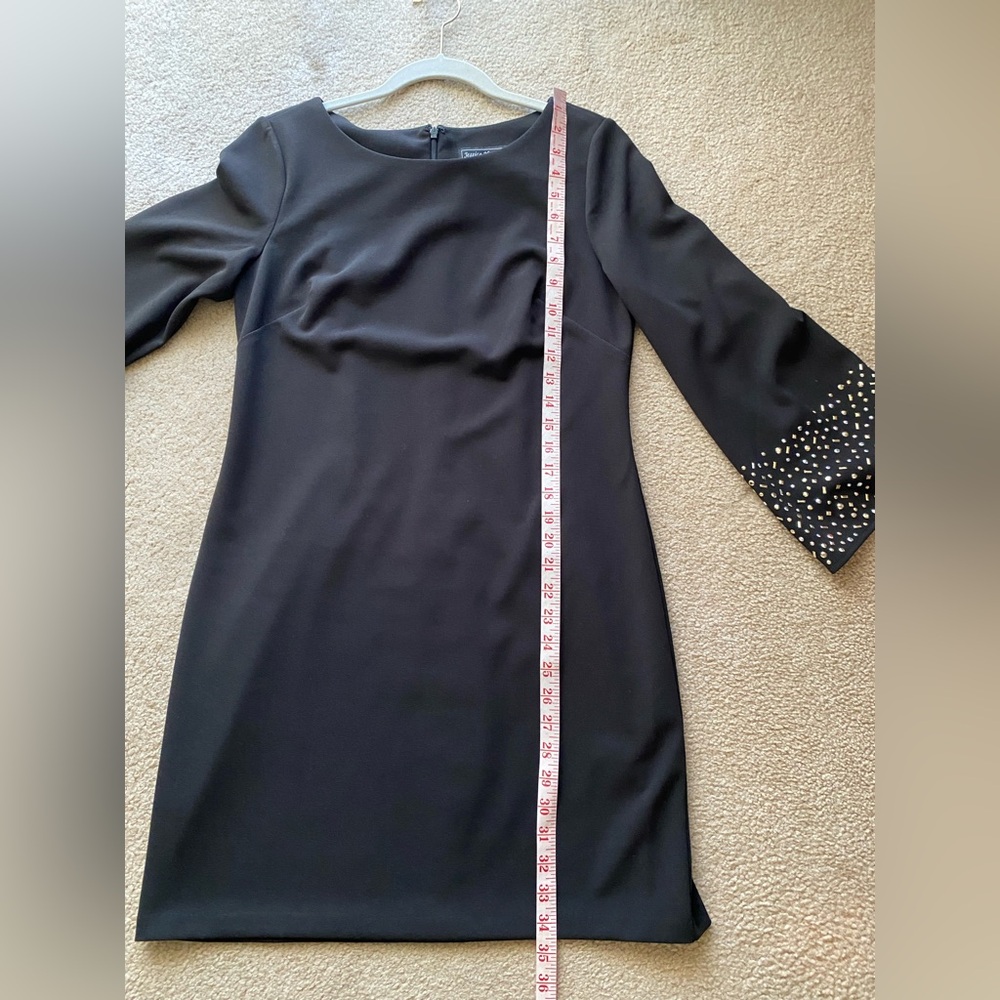 Jessica Howard black shift dress wide bell sleeve studs - Picture 9 of 17